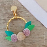 Korvakoruklipsi, 16 mm [korvakorut ilman reiki&auml;], kullattu, 2 kpl