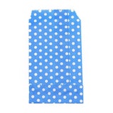 Paperipussi, 15 x 8 cm, pallo, sini-valkoinen, 10 kpl