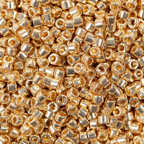 Miyuki Delica 11/0 opaakki kullanv&auml;rinen [duracoat galvanized pale gold], 7,2 g