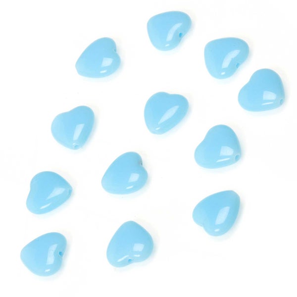 Preciosa lasihelmi, syd&auml;n 10 mm, opaakki turkoosi [opaque turquoise], 50 kpl tukkupakkaus