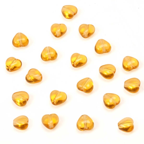 Preciosa lasihelmi, syd&auml;n 6 mm, topaasi [topaz], 100 kpl tukkupakkaus