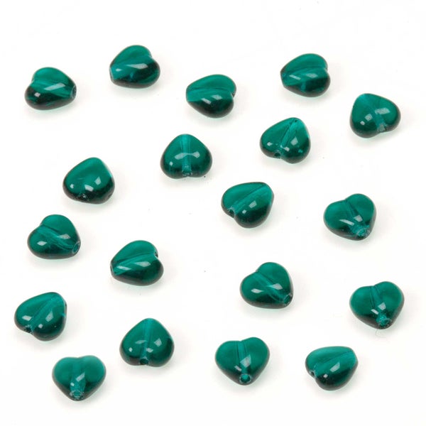 Preciosa lasihelmi, syd&auml;n 6 mm, tumma smaragdinvihre&auml; [dark emerald green], 100 kpl tukkupakkaus