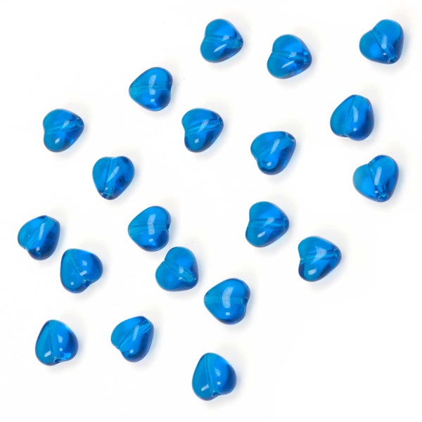 Preciosa lasihelmi, syd&auml;n 6 mm, tumma caprinsininen [dark capri blue], 100 kpl tukkupakkaus