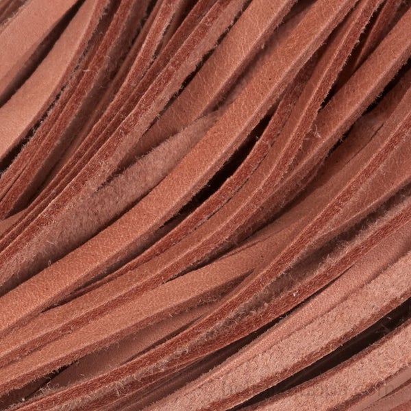 Nahkanauha, poronnahkaa, ruskea, leveys 2 mm, 4 x 1 metri