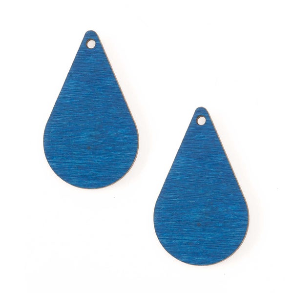 Pisara 17 x 28 mm, koivuvaneri 3 mm [1R], sininen, 2 kpl