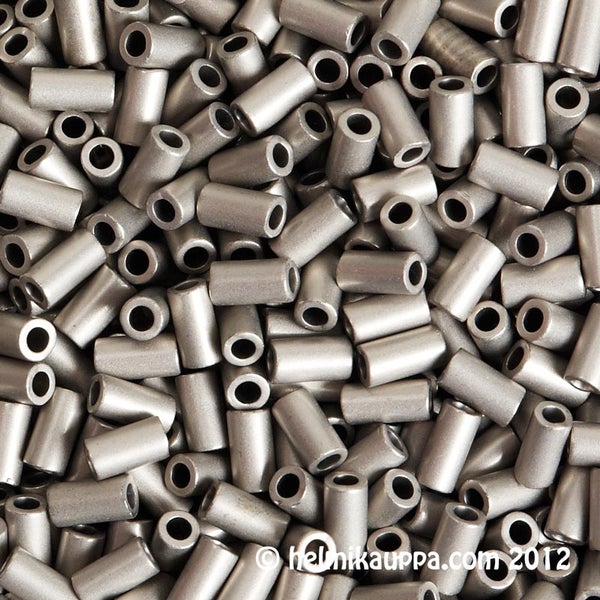 Toho putkihelmi 3 mm [metallic-silver-frosted antique silver], 20 g