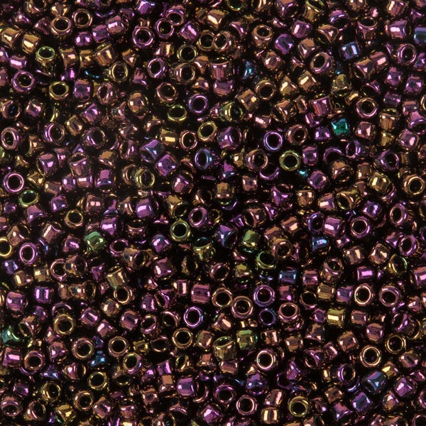 Toho siemenhelmi 15/0 metallinen kirjava purppura [metallic iris - purple], 8,3 g